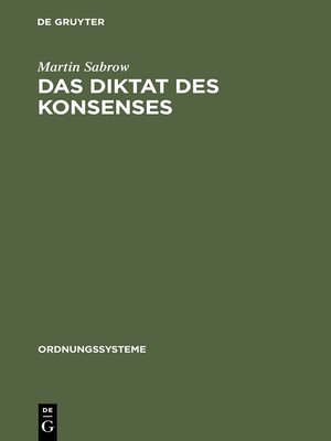 cover image of Das Diktat des Konsenses